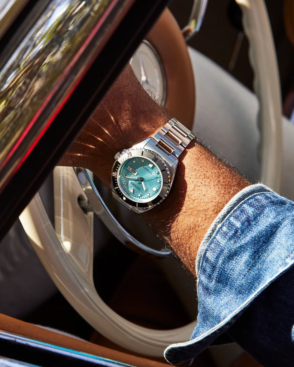 Sport Automatic Light Blue Dial Stainless Steel Bracelet NH7530